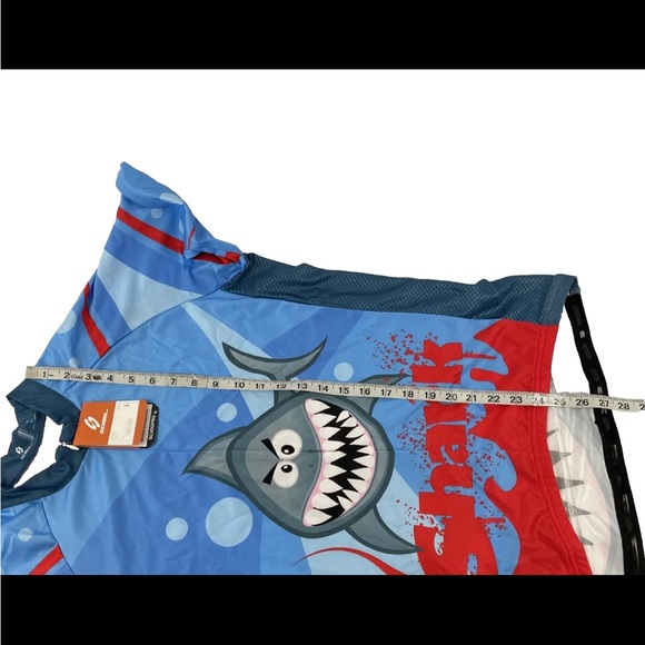 New Mens Scudo Pro Cycling 1/2 Zip Jersey Sz L NWT Shark 3 Pocket - Picture 8 of 8